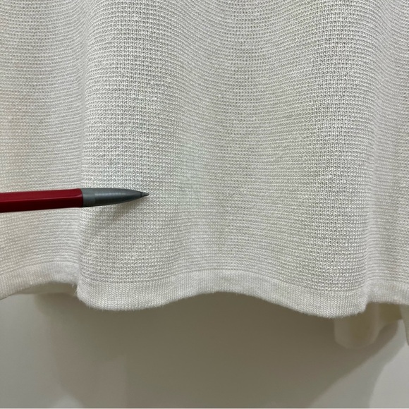 J.Crew White Linen Blend Open Duster Long Sleeve Cardigan Sweater - Picture 13 of 14